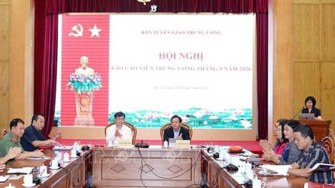 74.000 đại biểu dự Hội nghị Báo cáo viên Trung ương tháng 9