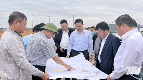 Lãnh đạo tỉnh kiểm tra tiến độ thực hiện các dự án khu công nghiệp