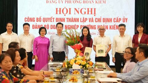 Phường Hoàn Kiếm thành lập Đảng bộ Doanh nghiệp với 312 đảng viên