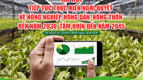 Hà Nội tiếp tục thực hiện Nghị quyết về nông nghiệp, nông dân, nông thôn đến năm 2030, tầm nhìn 2045