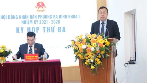 HĐND phường Ba Đình tiến hành chất vấn tại kỳ họp thứ ba