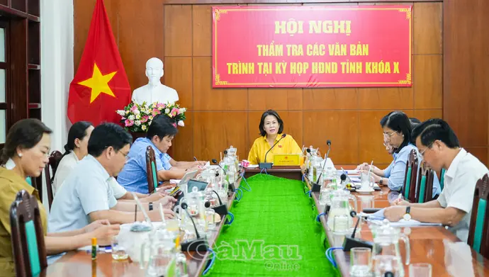 Ban Kinh tế - Ngân sách thẩm tra văn bản trình kỳ họp HĐND tỉnh khoá X