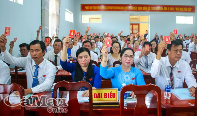 Cà Mau hoàn thành đại hội đảng bộ cấp cơ sở