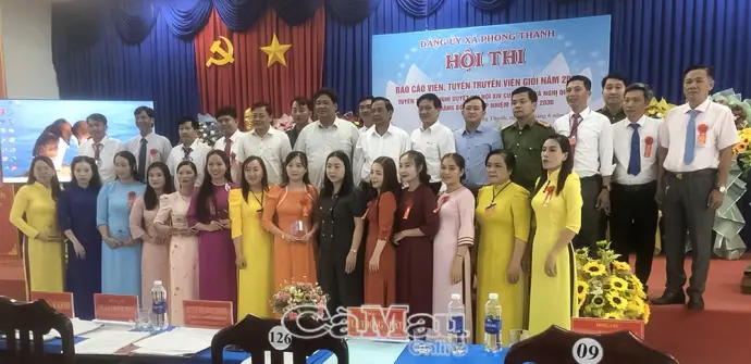 Xã Phong Thạnh tổ chức hội thi tuyên truyền Nghị quyết Đại hội Đảng