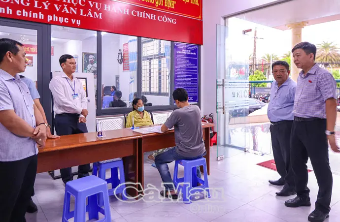 Đoàn ĐBQH tỉnh khảo sát thực tiễn vận hành mô hình chính quyền địa phương 2 cấp