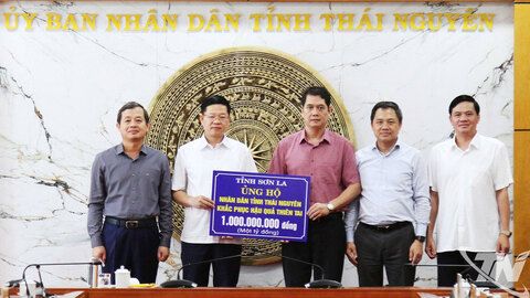 Tỉnh Sơn La hỗ trợ Thái Nguyên khắc phục hậu quả bão số 11