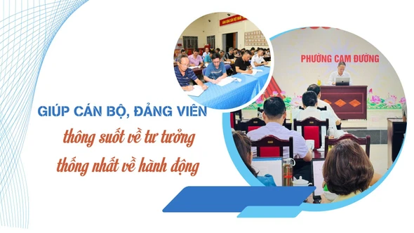 Đảng bộ phường Cam Đường: Giúp cán bộ, đảng viên thông suốt về tư tưởng, thống nhất về hành động