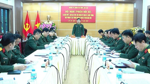 Ban Chấp hành Đảng bộ Quân sự tỉnh đánh giá, xếp loại chất lượng Đảng bộ năm 2025