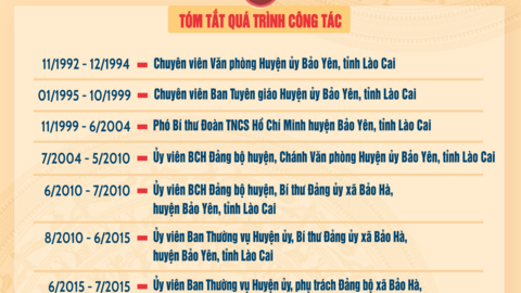 [Infographic] Tiểu sử tóm tắt những người ứng cử đại biểu HĐND tỉnh Lào Cai khóa XVII, nhiệm kỳ 2026 - 2031 (Đơn vị bầu cử số 16)
