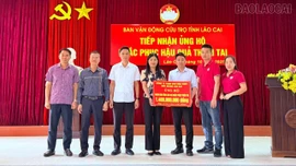 Ủy ban Mặt trận Tổ quốc Việt Nam tỉnh Lào Cai tiếp nhận ủng hộ 1,7 tỷ đồng khắc phục hậu quả bão lũ