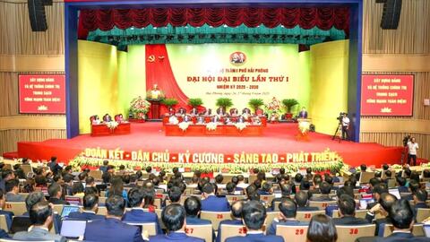 Trực tiếpKhai mạc trọng thể Đại hội Đảng bộ thành phố Hải Phòng nhiệm kỳ 2025 - 2030