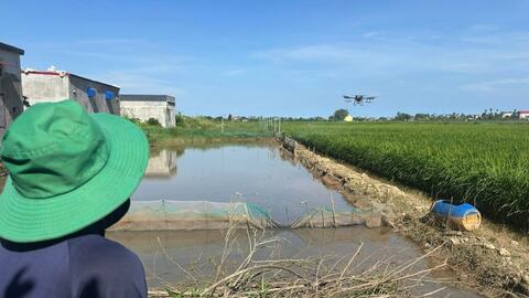 Quản lý thiết bị bay không người lái trên ruộng đồng