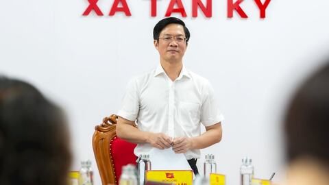 Phó Bí thư Thành ủy Phạm Văn Lập kiểm tra vận hành chính quyền địa phương 2 cấp tại xã Tân Kỳ