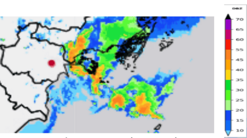 Dự báo nhiều khu vực Hải Phòng có mưa dông trong vài giờ tới