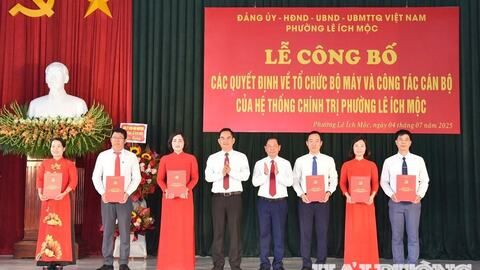 Đảng bộ phường Lê Ích Mộc xây dựng phường văn minh, hiện đại, phát triển toàn diện