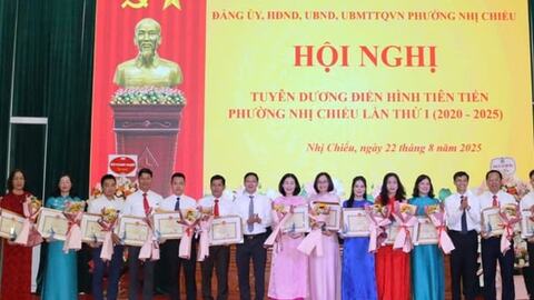 Phường Nhị Chiểu khen thưởng 68 tập thể, cá nhân điển hình tiên tiến