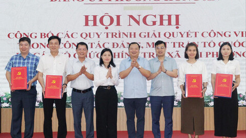 Đảng ủy phường Hồng An áp dụng bộ tiêu chuẩn ISO giải quyết công việc