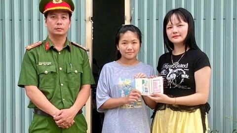 Cô trò phía tây Hải Phòng trả lại hơn 20 triệu đồng cho người đánh rơi