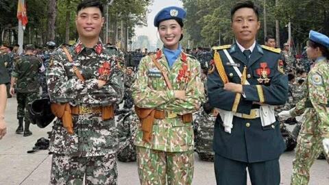 Tự hào 3 chị em ở xã Bình Giang cùng góp mặt trong Lễ diễu binh A80