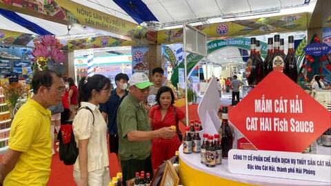 Mỗi ngày bán ra từ 8.000 - 9.000 sản phẩm nông sản Hải Phòng tại Triển lãm thành tựu đất nước
