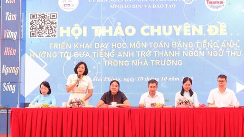 Phát triển năng lực toán học và giao tiếp tiếng Anh cho học sinh Hải Phòng