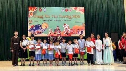 Chăm lo Tết Trung thu ở Làng Trẻ em SOS Hải Phòng