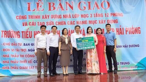 Khánh thành trường tiểu học trị giá 14,5 tỷ đồng ở xã Hà Nam