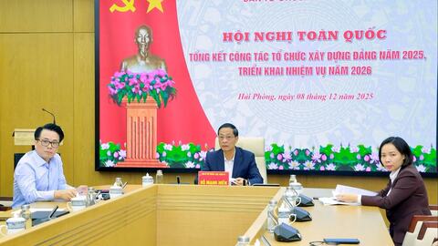 Công tác tổ chức xây dựng Đảng năm 2025 đạt nhiều kết quả tiêu biểu