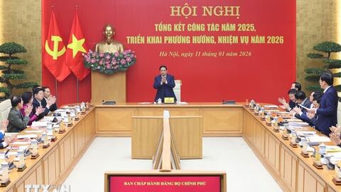 Năm 2026, Đảng bộ Chính phủ tập trung lãnh đạo, chỉ đạo, đạt các mục tiêu lớn của Đại hội XIV