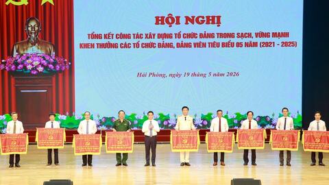 Hải Phòng biểu dương 93 tổ chức đảng, 202 đảng viên tiêu biểu
