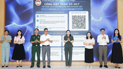 Cổng Mặt trận số 24/7 mở rộng kênh lắng nghe nhân dân