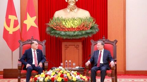 Tổng Bí thư Tô Lâm tiếp Thư ký Hội đồng An ninh quốc gia Belarus