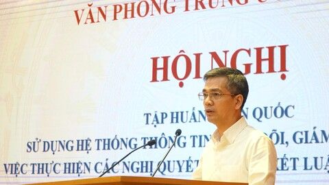 Tập huấn toàn quốc sử dụng Hệ thống thông tin theo dõi, giám sát, đánh giá việc thực hiện các nghị quyết của Trung ương