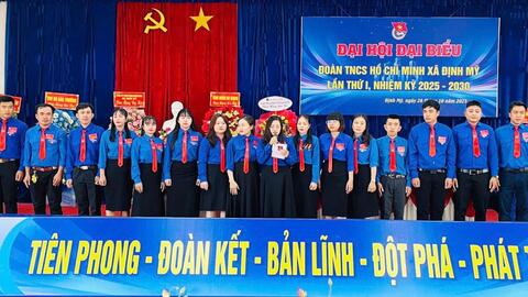Đại hội Đoàn xã Định Mỹ, nhiệm kỳ 2025 - 2030