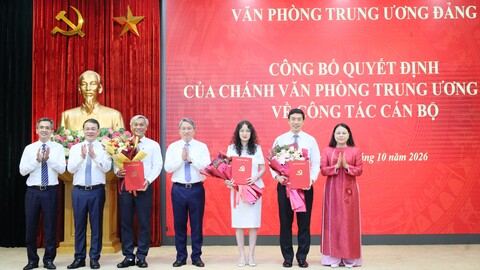Triển khai Quyết định của Bộ Chính trị về chức năng, nhiệm vụ, tổ chức bộ máy của Văn phòng Trung ương Đảng