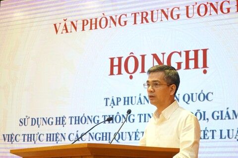 Tập huấn toàn quốc sử dụng Hệ thống thông tin theo dõi, giám sát, đánh giá việc thực hiện các nghị quyết của Trung ương