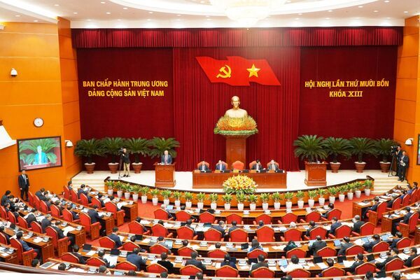 Ảnh: Khai mạc Hội nghị lần thứ 14 Ban Chấp hành Trung ương Đảng khóa XIII