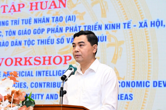 Đưa trí tuệ nhân tạo vào xây dựng, quản lý chính sách dân tộc, tôn giáo