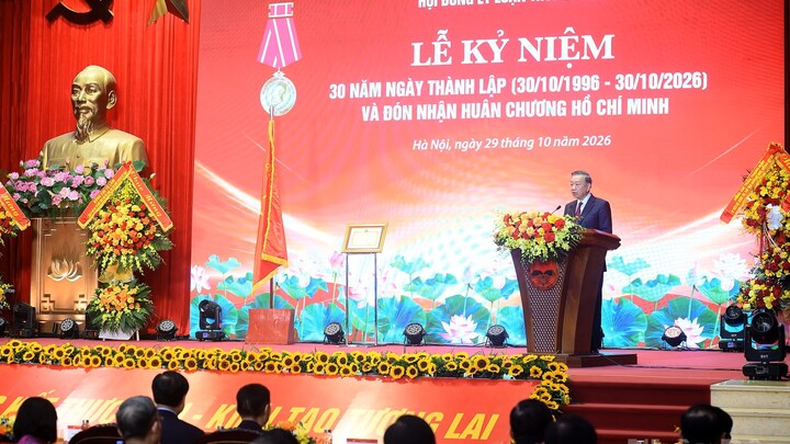 [Ảnh] Tổng Bí thư, Chủ tịch nước Tô Lâm dự Lễ kỷ niệm 30 năm Ngày thành lập Hội đồng Lý luận Trung ương