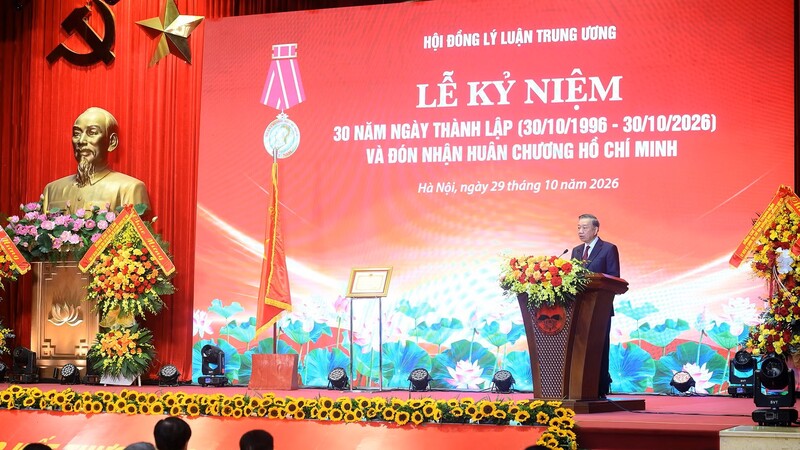 [Ảnh] Tổng Bí thư, Chủ tịch nước Tô Lâm dự Lễ kỷ niệm 30 năm Ngày thành lập Hội đồng Lý luận Trung ương