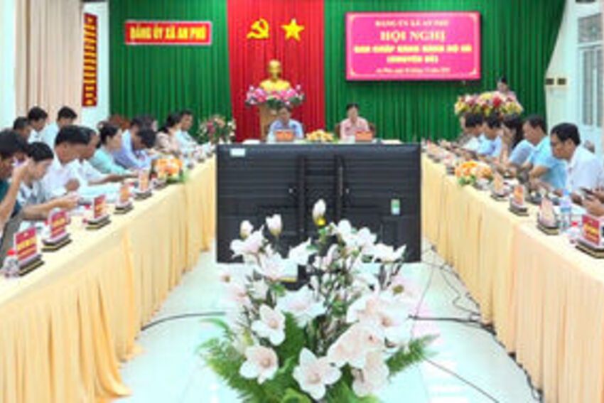 Hội nghị chuyên đề Ban Chấp hành Đảng bộ xã An Phú