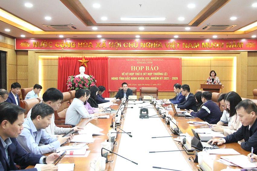 Họp báo về chương trình, nội dung Kỳ họp thứ 8, HĐND tỉnh Bắc Ninh khóa XIX, nhiệm kỳ...