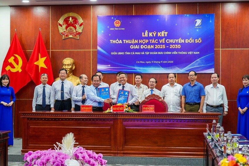 Cà Mau ký kết hợp tác chuyển đổi số với Tập đoàn VNPT giai đoạn 2025 - 2030