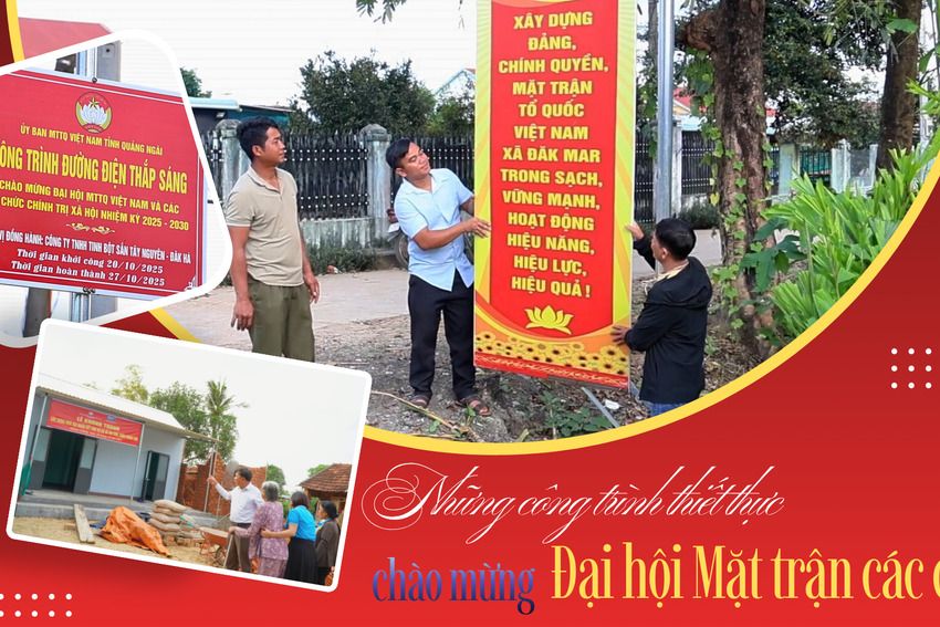 [Video]. Những công trình thiết thực chào mừng Đại hội Mặt trận các cấp