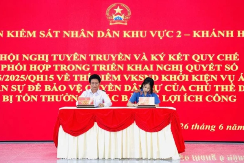 Ký kết quy chế phối hợp thực hiện Nghị quyết số 205 của Quốc hội