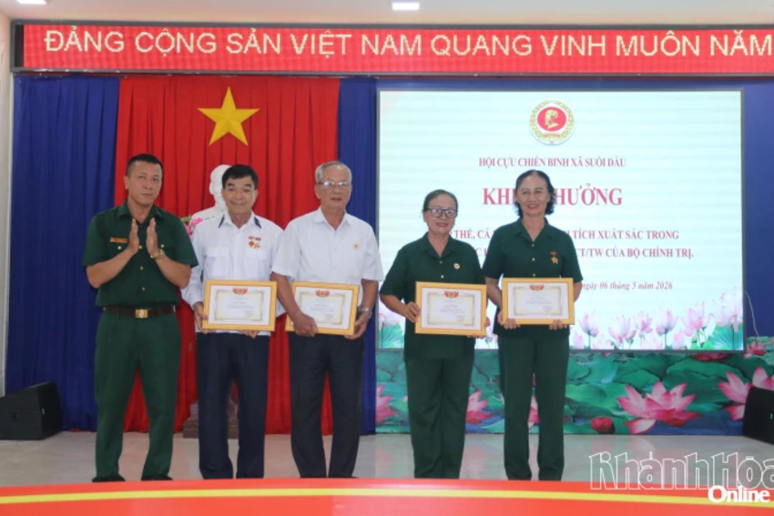 Hội Cựu chiến binh xã Suối Dầu tổng kết 10 năm thực hiện Chỉ thị số 05 của Bộ Chính trị