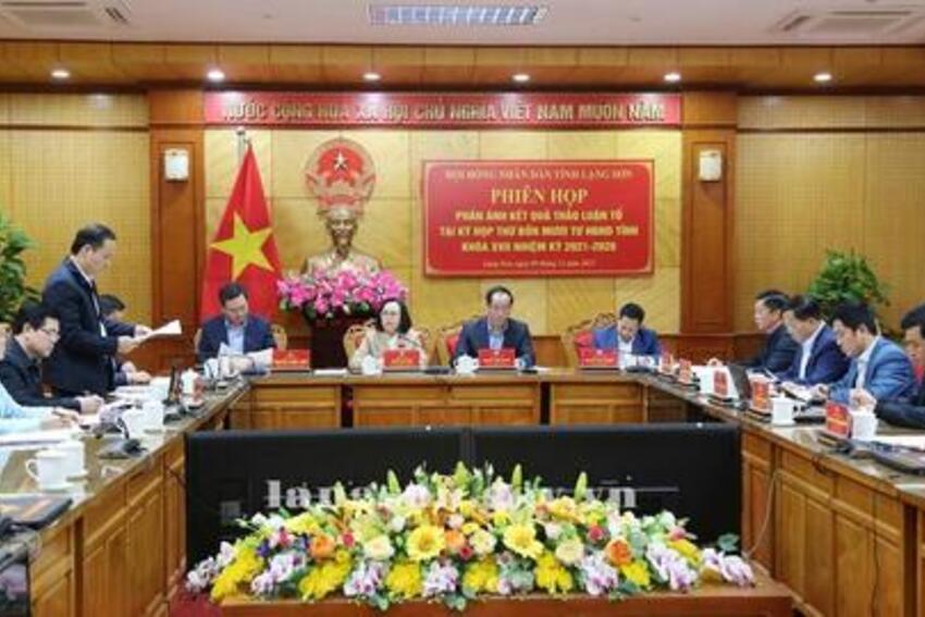 Phiên họp phản ánh kết quả thảo luận tổ tại Kỳ họp thứ 44, HĐND tỉnh khóa XVII