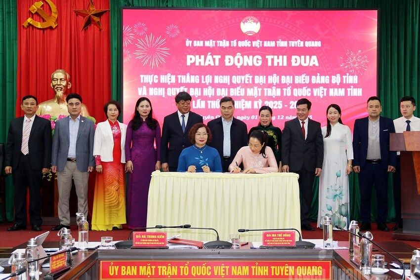 Tuyên Quang: Ủy ban MTTQ Việt Nam tỉnh phát động thi đua thực hiện thắng lợi Nghị quyết Đại hội