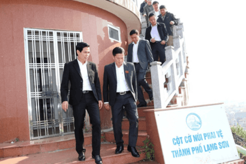 Đồng chí Hoàng Quốc Khánh, Bí thư Tỉnh ủy khảo sát dự án tượng đài và quảng trường Bác Hồ với Nhân dân các dân tộc tỉnh Lạng Sơn