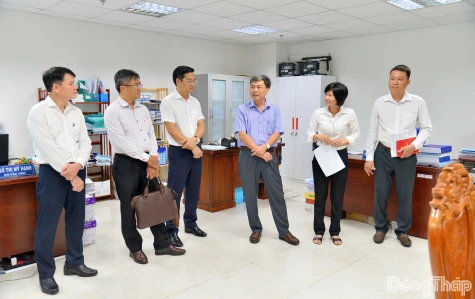 Đoàn Kiểm tra 443 khảo sát việc triển khai Nghị quyết số 57 tại Sở Khoa học và Công nghệ
